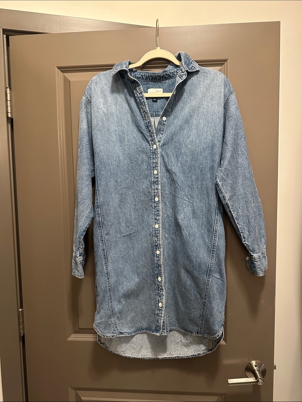 Universal Thread Light Blue Denim Shirt Dress
